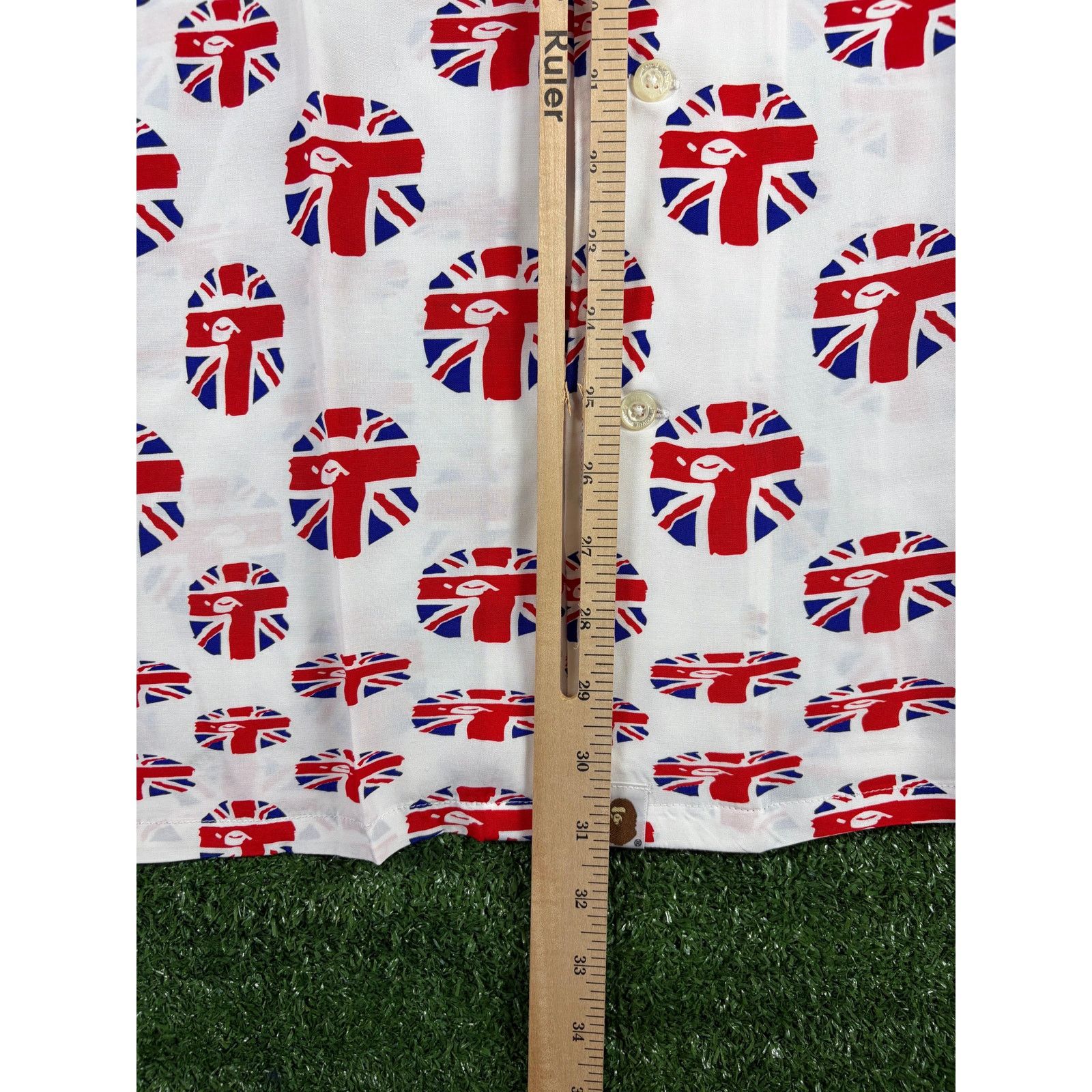 Bape Bape London Union Jack Button-Up S/S Shirt Size XL Size US XL / EU 56 / 4 - 4 Thumbnail