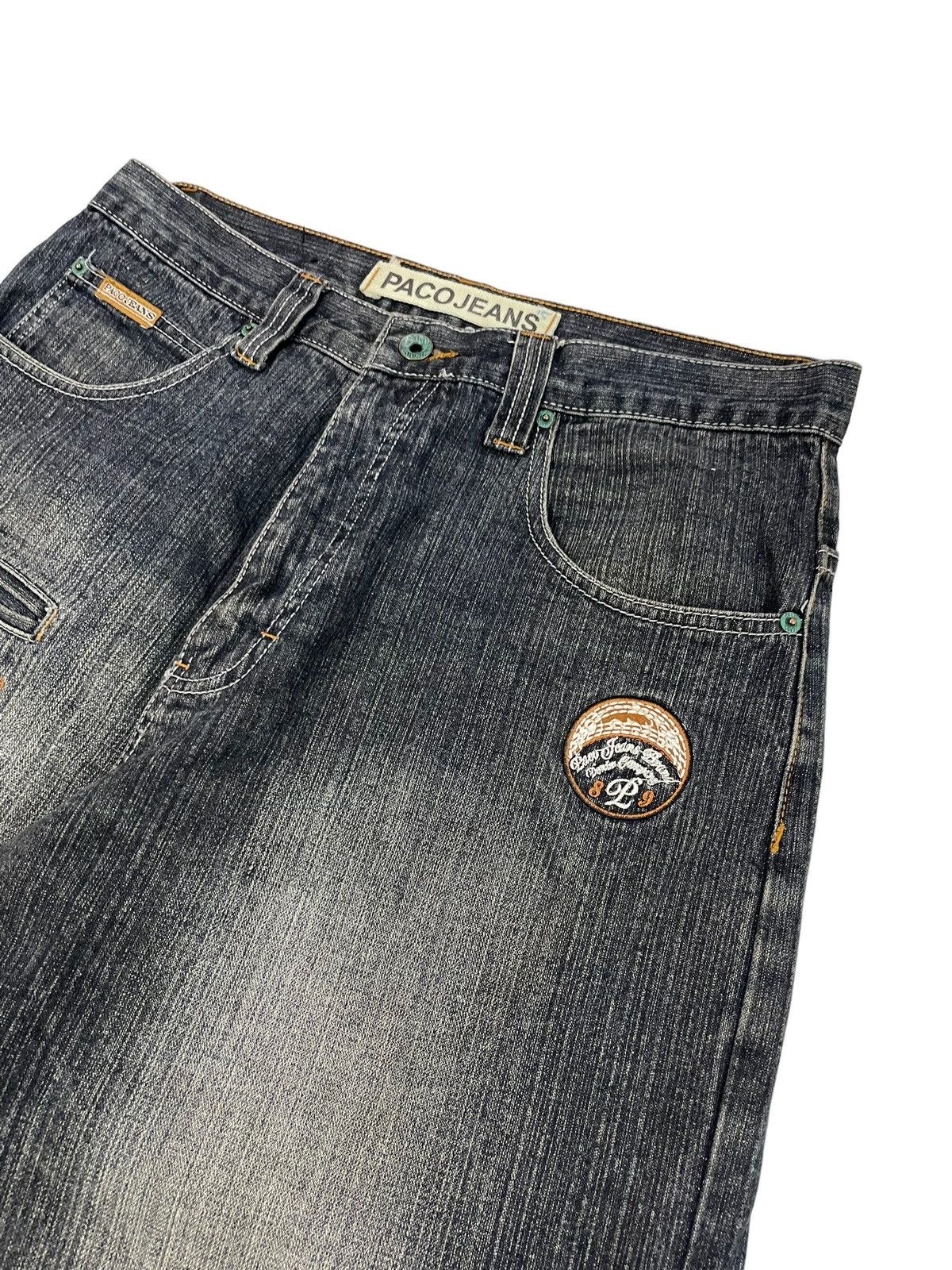 JNCO Vintage Paco Baggy Jeans Embroidery Logo Size US 32 / EU 48 - 4 Thumbnail