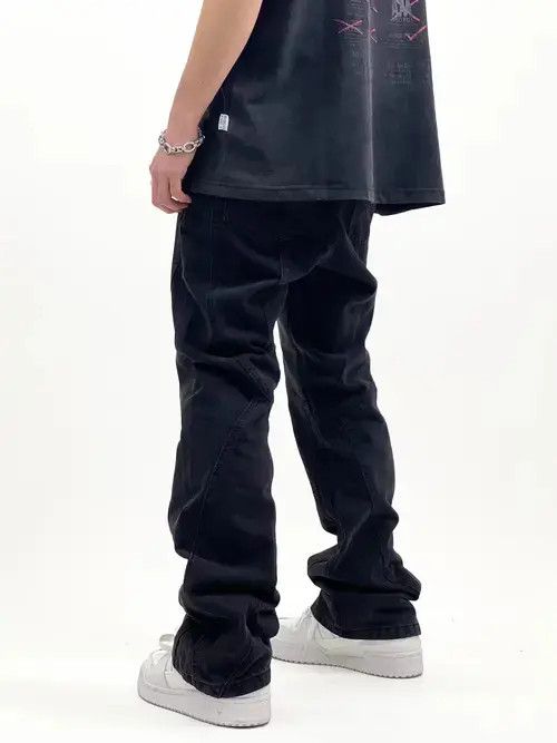 Other flared utility zipper hiphop pants Size US 30 / EU 46 - 2 Thumbnail
