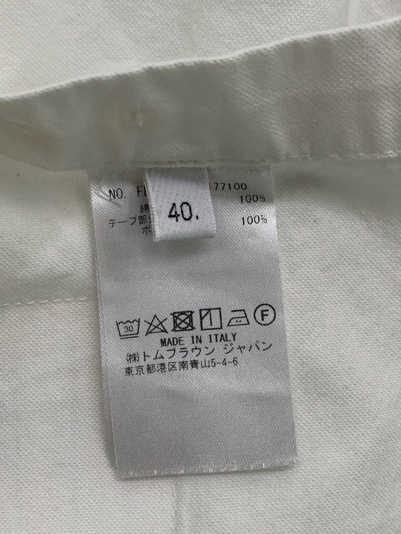 Thom Browne Thom Browne White striped long-sleeved shirt Size US XXS / EU 40 - 5 Thumbnail