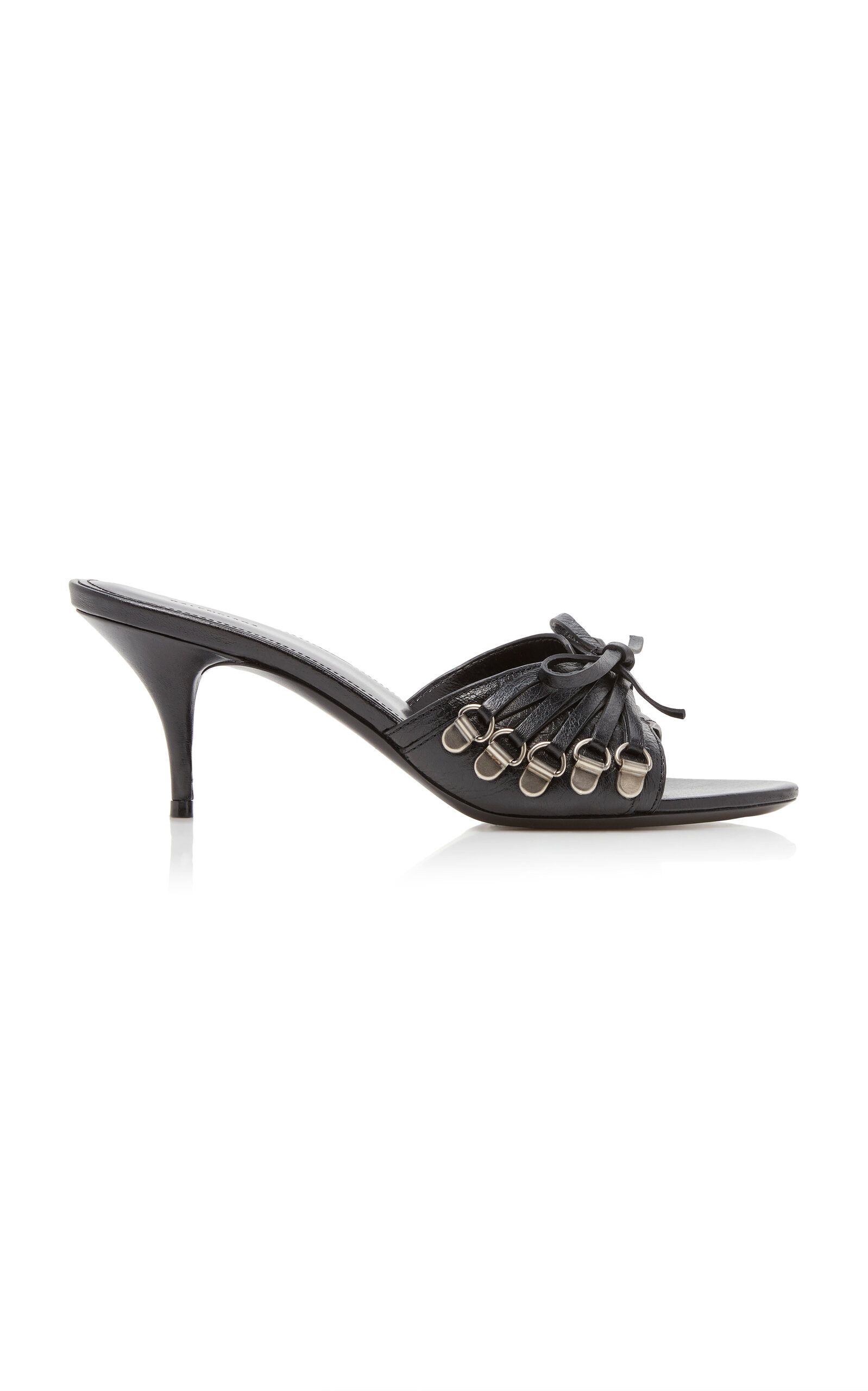 Balenciaga o1tr1nto0326 Cagole Sandals With Corset in Black Size US 7 / IT 37 - 1 Thumbnail