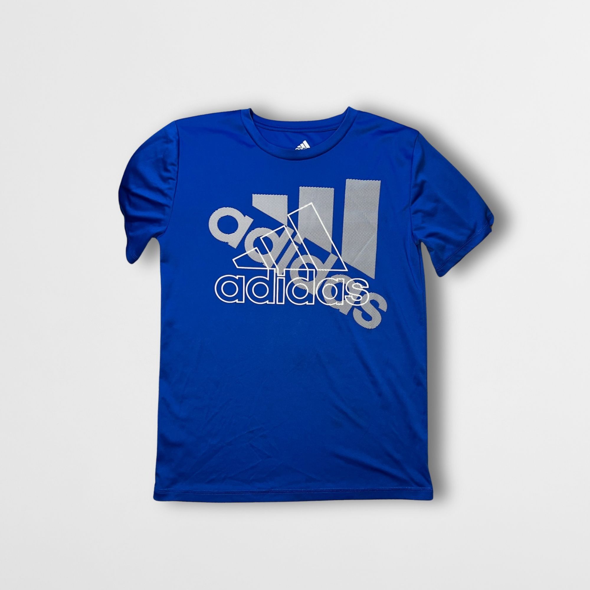 Adidas Adidas Youth Blue Graphic Logo T-Shirt Medium Polyester Comf Size US M / EU 48-50 / 2 - 2 Thumbnail