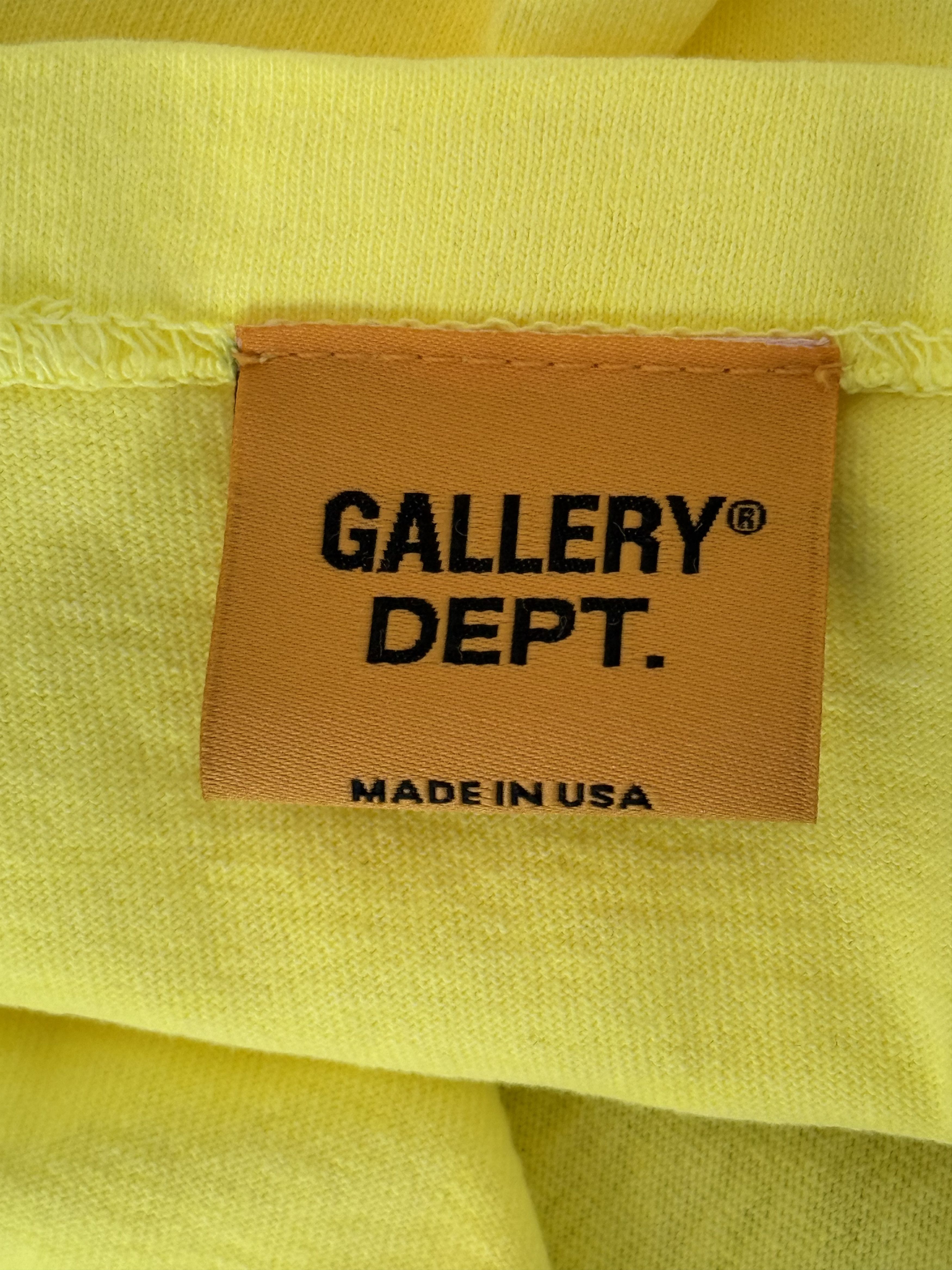 Gallery Dept. Gallery Dept Fluorescent Yellow & Black French Logo T-Shirt Size US XXL / EU 58 / 5 - 4 Thumbnail