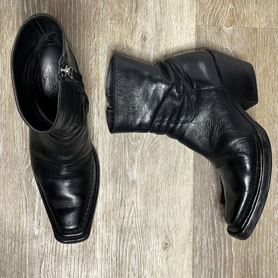 Acne Studios × Designer × Vintage acne studios square toe heeled boots Size US 7 / IT 37 - 2 Thumbnail
