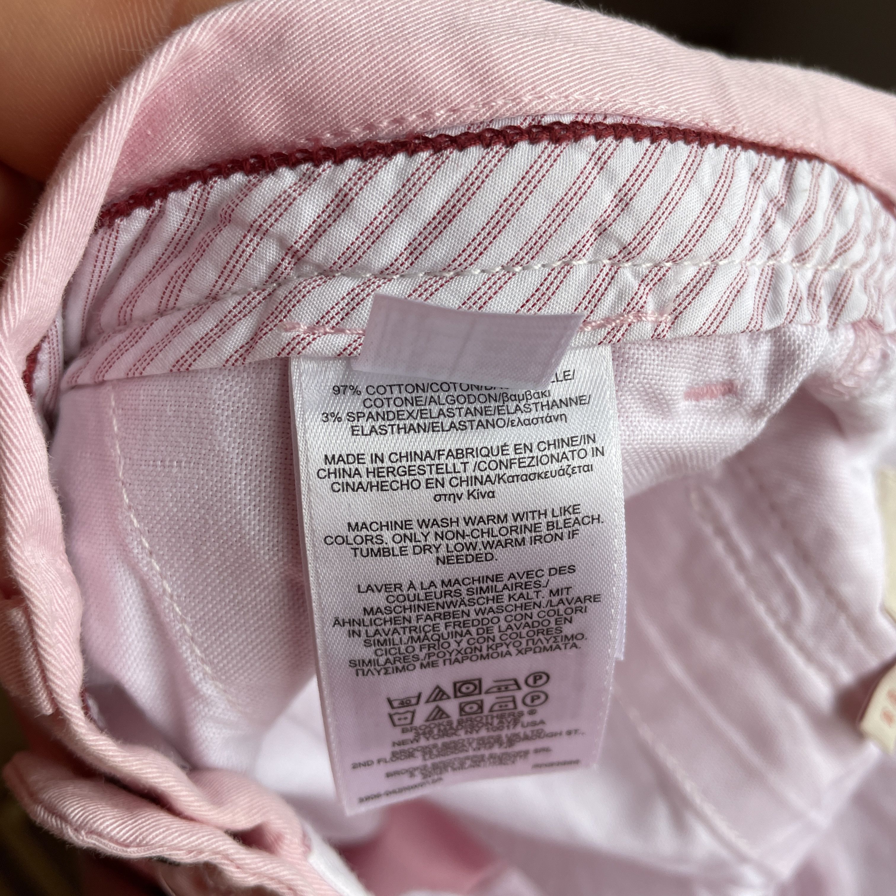 Brooks Brothers Brooks Brothers Red Fleece Slim Pink Chino Pants Size 30x30 Size US 30 / EU 46 - 7 Thumbnail