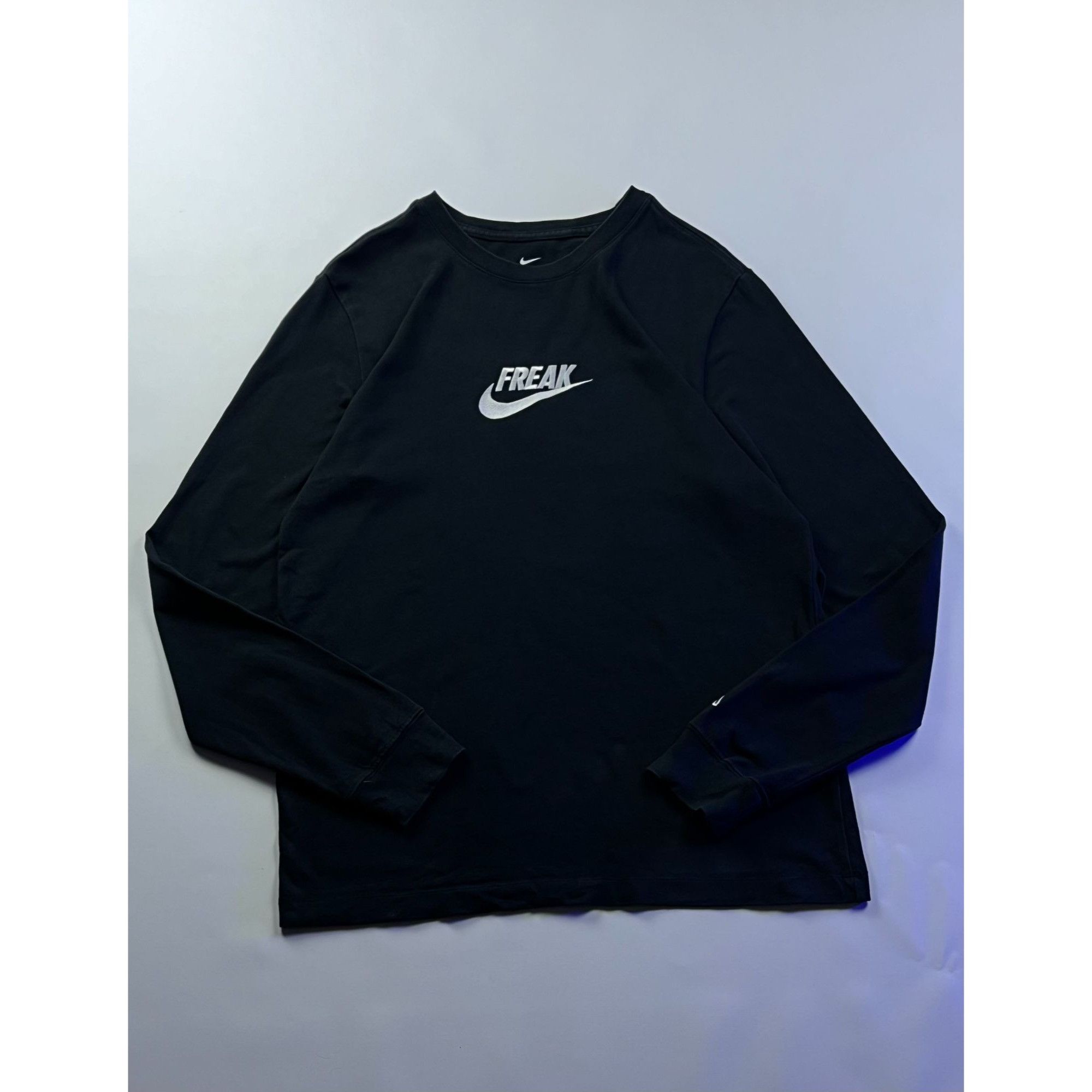 Nike × Vintage Nike Freak Black Long Sleeve Size US M / EU 48-50 / 2 - 1 Thumbnail