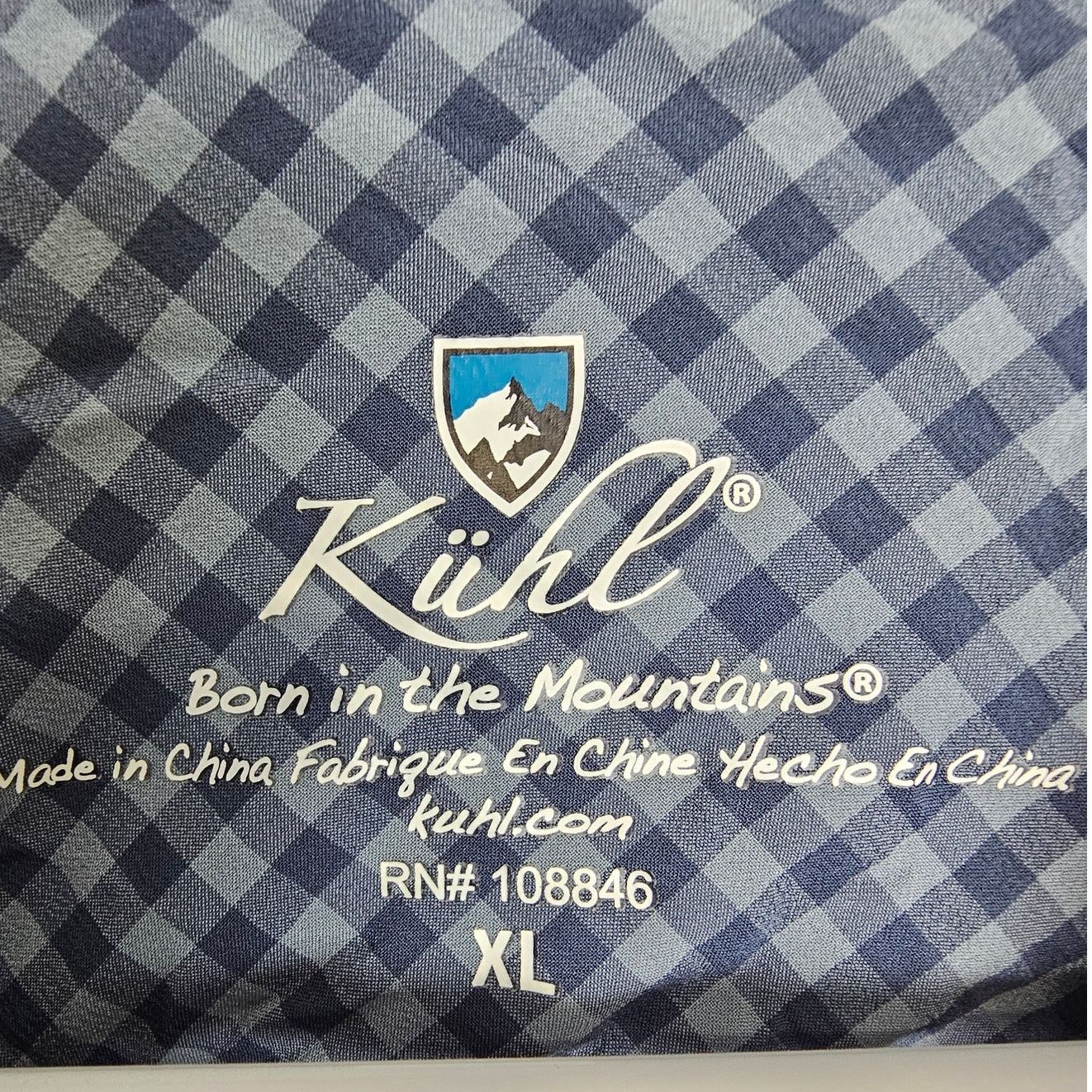 Kuhl Kuhl Shirt Blue Checker Shirt Button Front XL Zip Pocket Size US XL / EU 56 / 4 - 6 Thumbnail