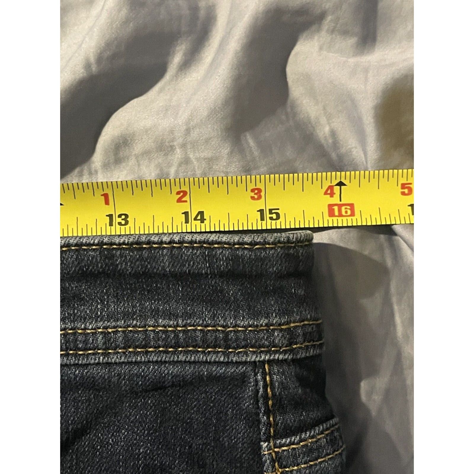 Denime Revtown Jeans Mens 31x27 Blue Decade Denim Sharp Straight Leg Size US 31 - 6 Thumbnail