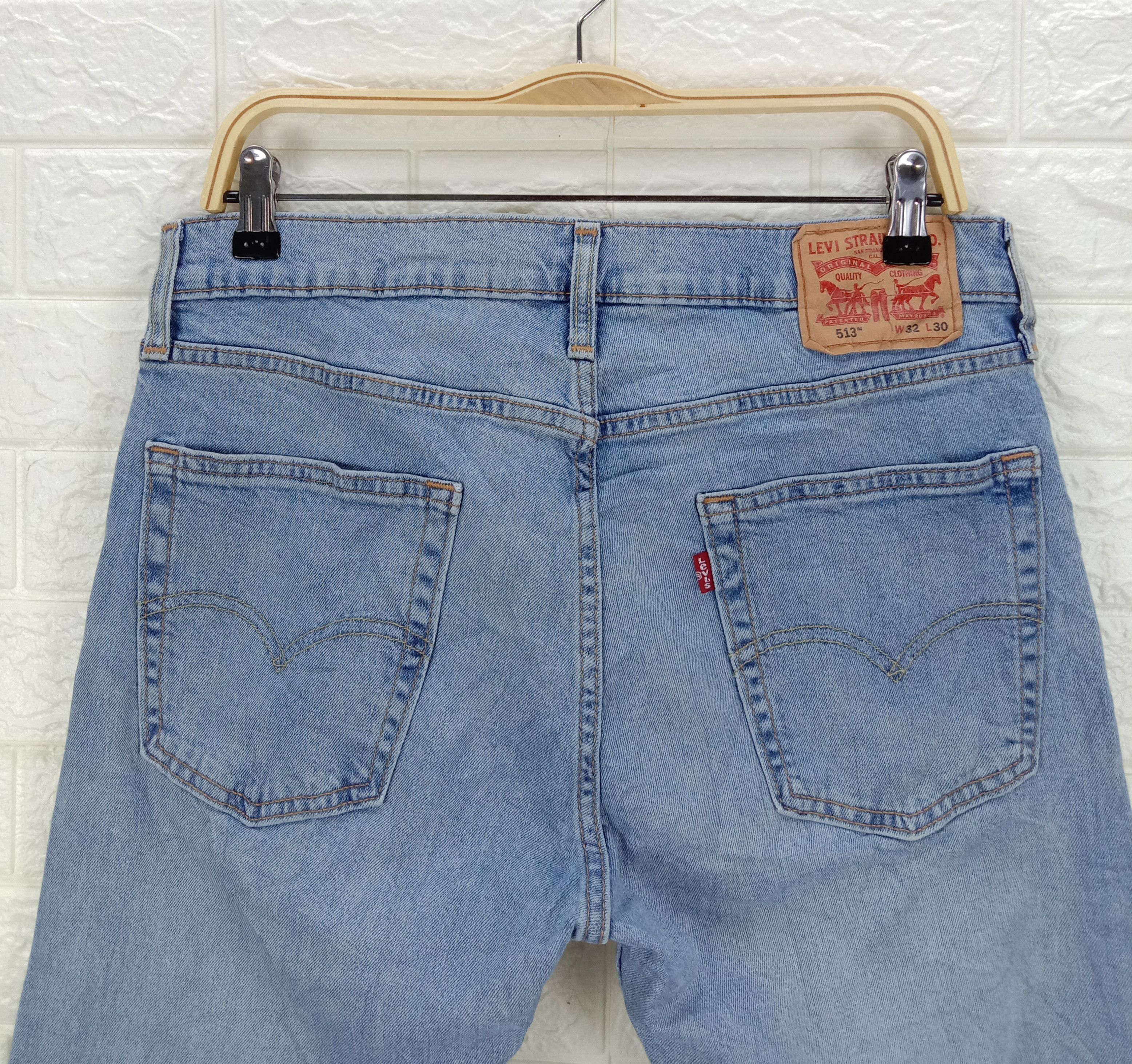 Levi's Vintage Levi's 513 Light Wash Jeans Size US 32 / EU 48 - 6 Thumbnail