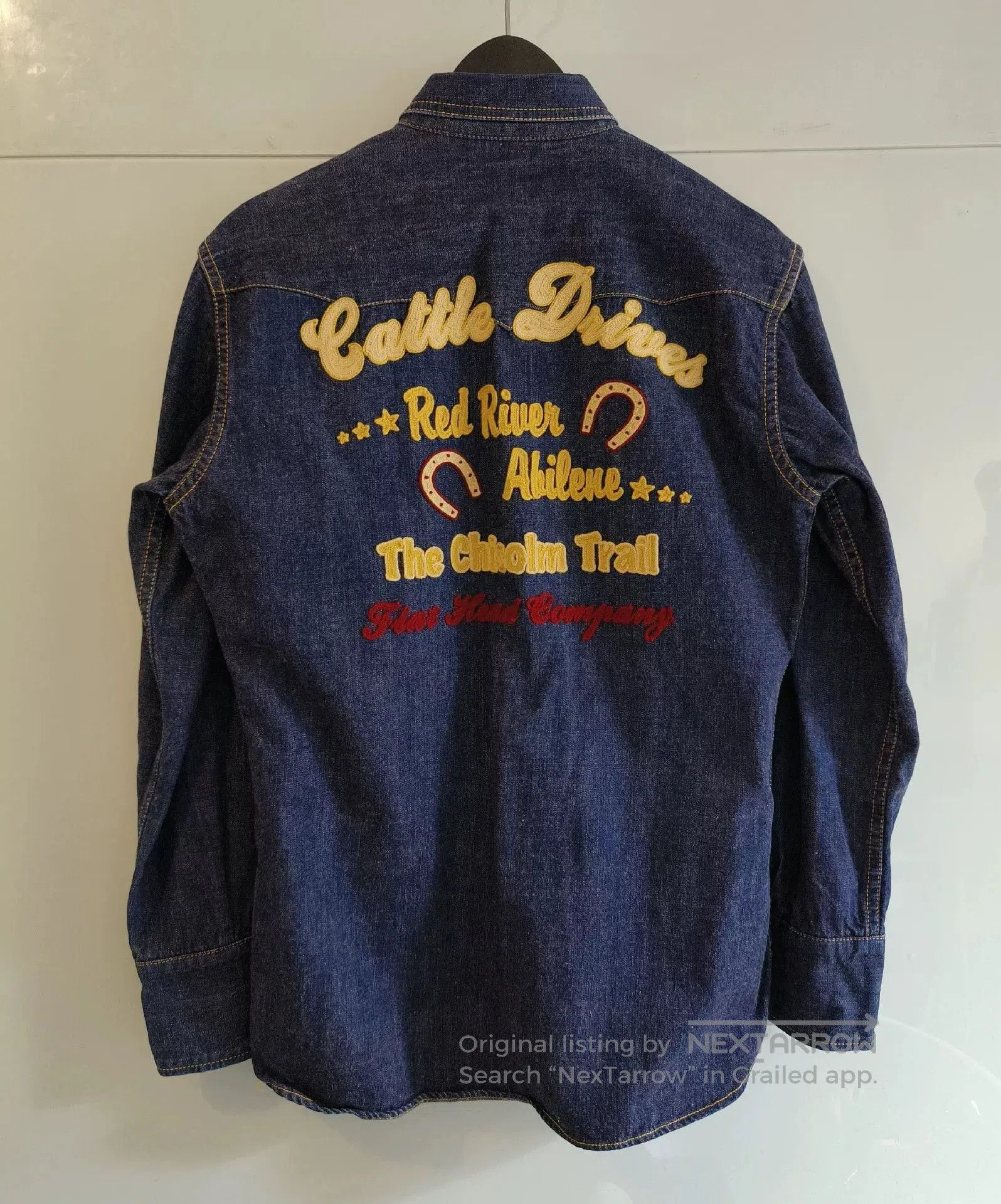 The Flat Head Embroidered Denim Western Shirt. Size US XXS / EU 40 - 4 Thumbnail