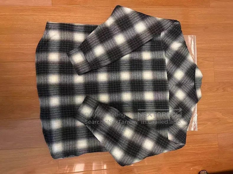 Neighborhood Neighborhood Plaid Check Wool Fleece Shirt Jacket Size US L / EU 52-54 / 3 - 2 Thumbnail