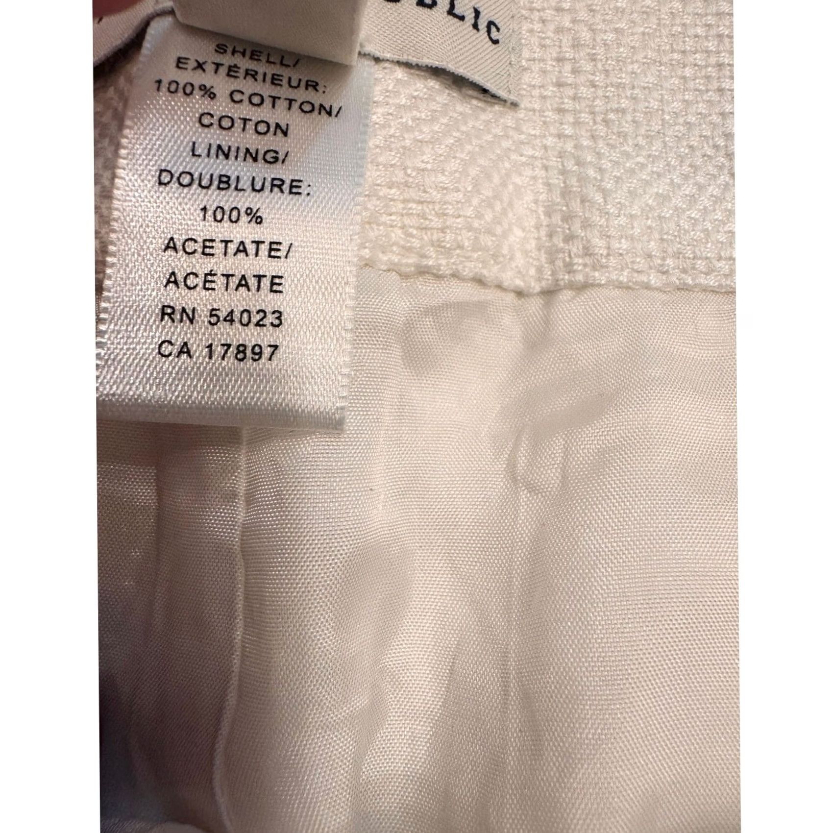 Banana Republic Banana Republic Women's White Button Shorts Size 16 Lined Cuffed Flat Front Size 38" / US 16 / IT 52 - 4 Thumbnail