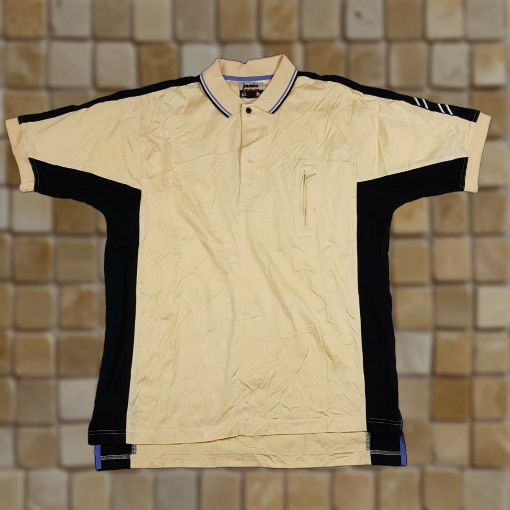 Vintage VINTAGE Jamie Sadock Polo Shirt Mens Large Ivory Cream Short Sleeve Golf Casual 90s Preppy Size US L / EU 52-54 / 3 - 1 Thumbnail