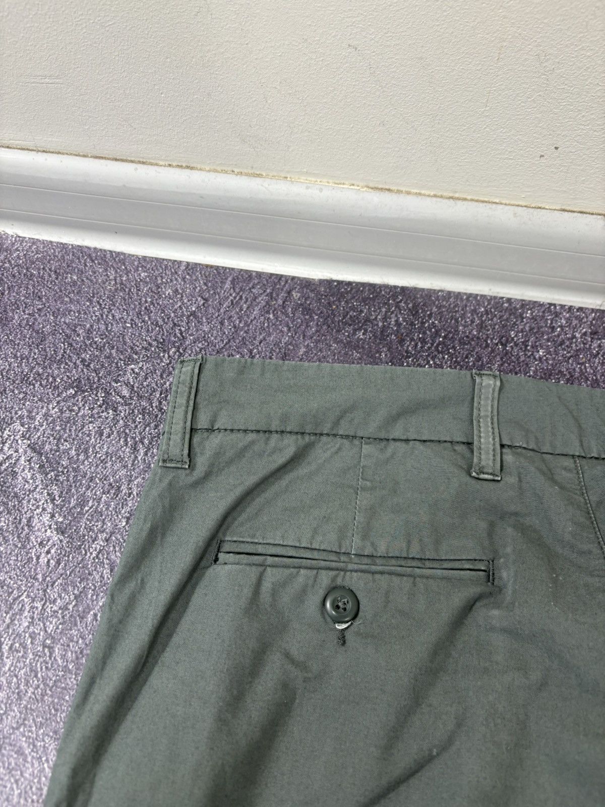 Carhartt Wip Carhartt WIP Men’s Olive Green Hype Sid Pants Size US 33 - 8 Thumbnail