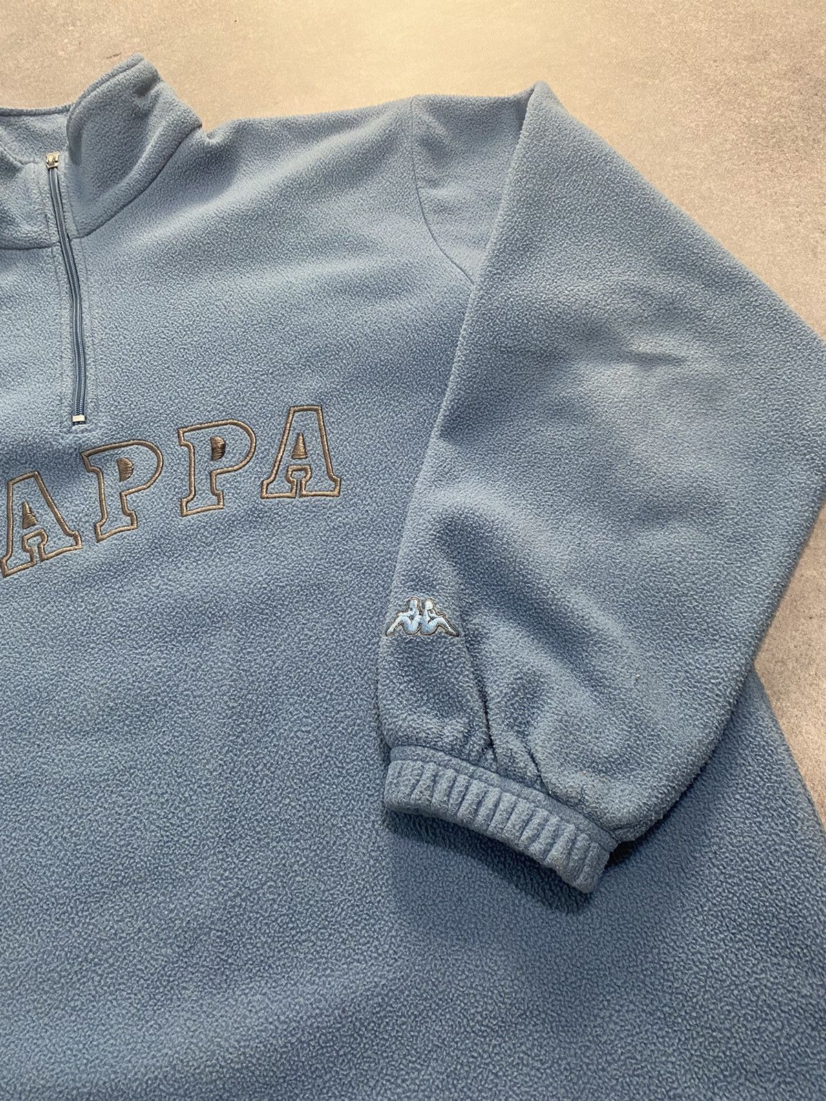 Kappa × Vintage Vintage Kappa 1/4 Zip Fleece Blue Sweatshirt Size US M / EU 48-50 / 2 - 3 Thumbnail