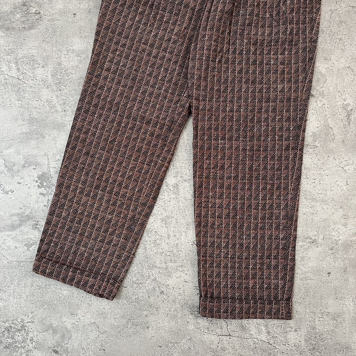 Needles × Nepenthes Needles Tucked Geometric Jacquard Trousers Size US 30 / EU 46 - 3 Thumbnail