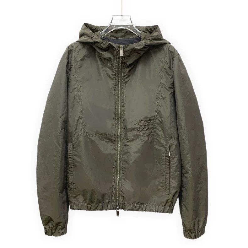 Dior Dior Dark green logo embroidered hooded zipper long-sleeve Size US M / EU 48-50 / 2 - 1 Thumbnail