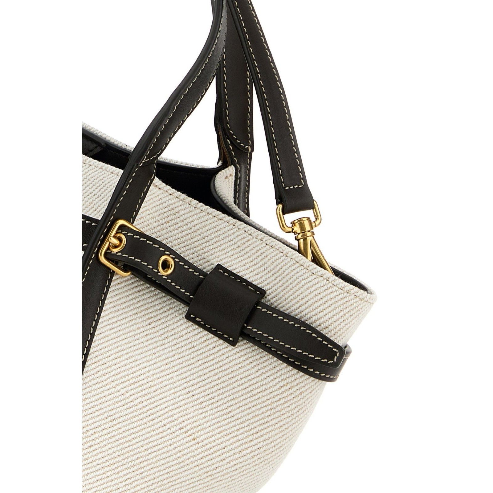 Tod's TOD'S Tim Small White Canvas Top Handle Bag New & Authentic Size ONE SIZE - 4 Thumbnail