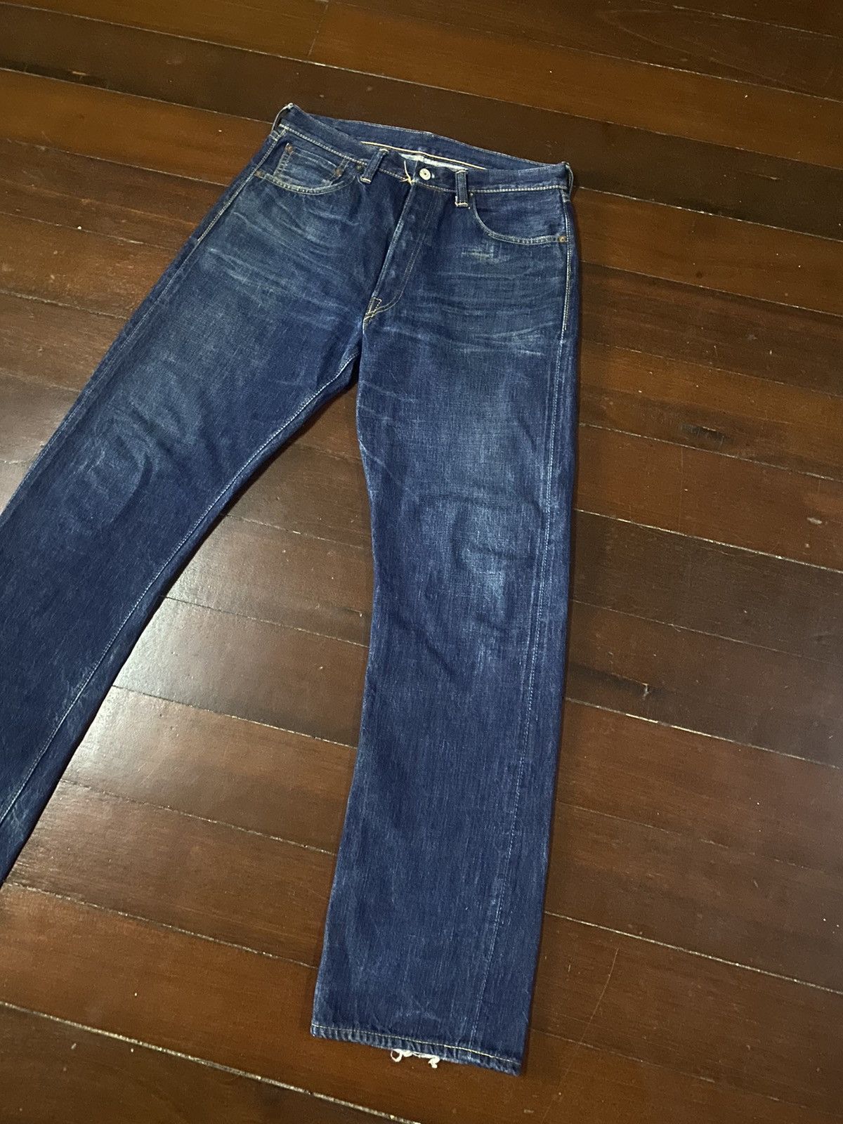 Warehouse Warehouse 1003XX Jeans Buffalo Patch Vintage Distressed B-1 Size US 34 / EU 50 - 10 Thumbnail