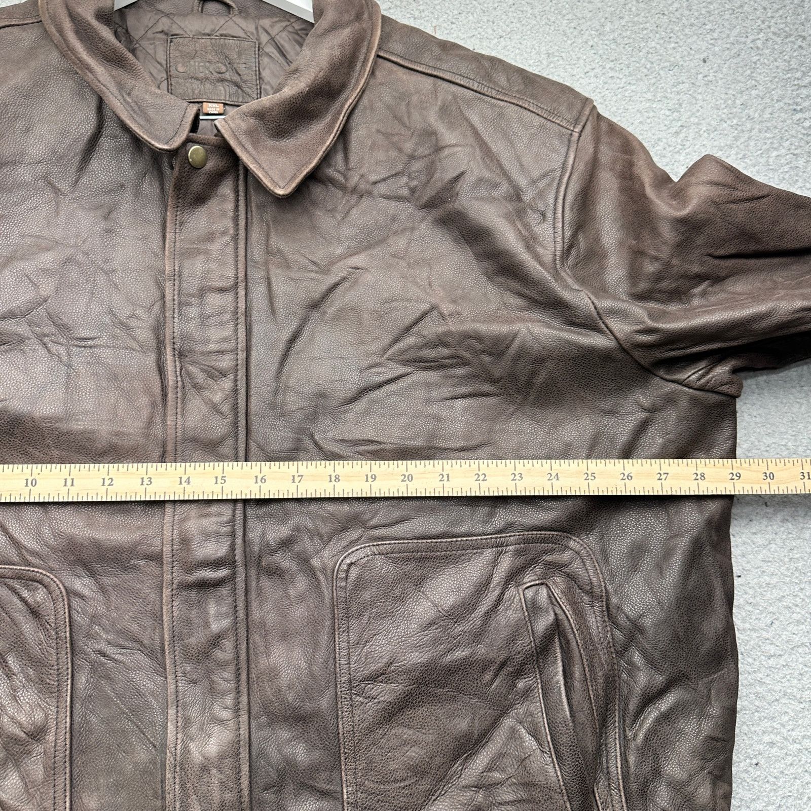 Cherokee Vintage Cherokee Leather Jacket Mens XXL Brown Quilted Size US XXL / EU 58 / 5 - 5 Thumbnail