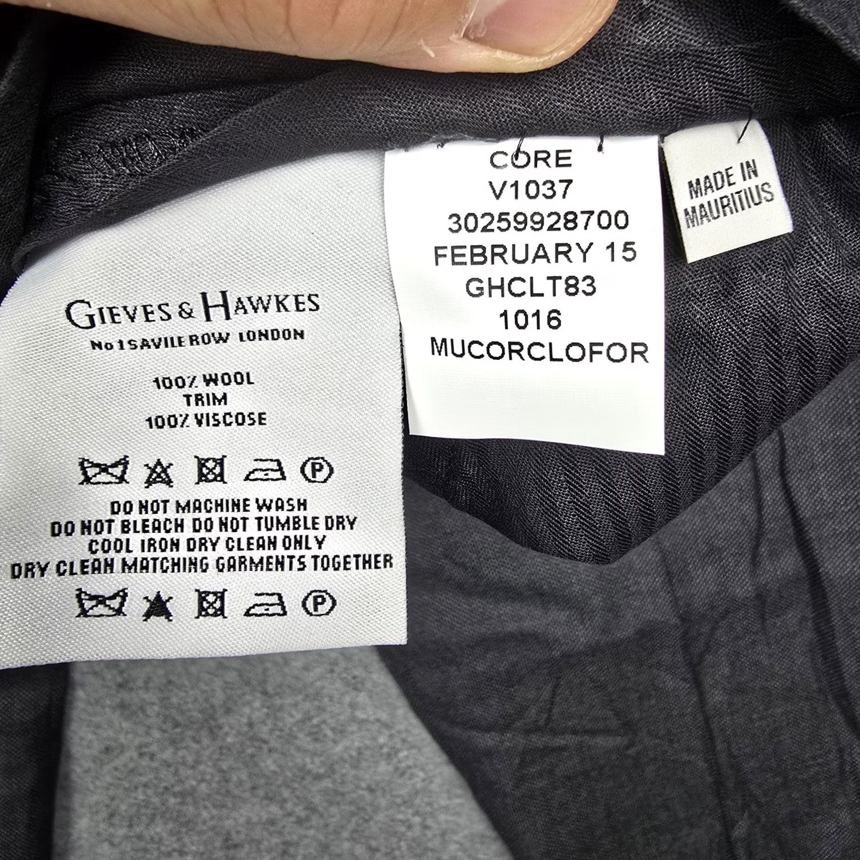 Gieves & Hawkes Gieves & Hawkes Pants Mens 38x34 Gray Birdseye Wool Dress Trousers Lined Office Size US 38 / EU 54 - 7 Thumbnail