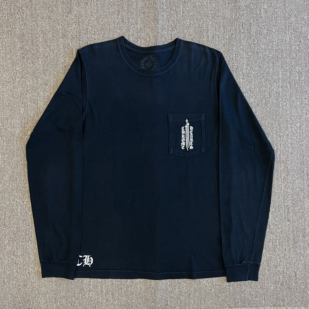 Chrome Hearts × Hypebeast × Vintage Chrome Hearts Big Sword Logo Long Sleeve Shirt Size US M / EU 48-50 / 2 - 2 Thumbnail