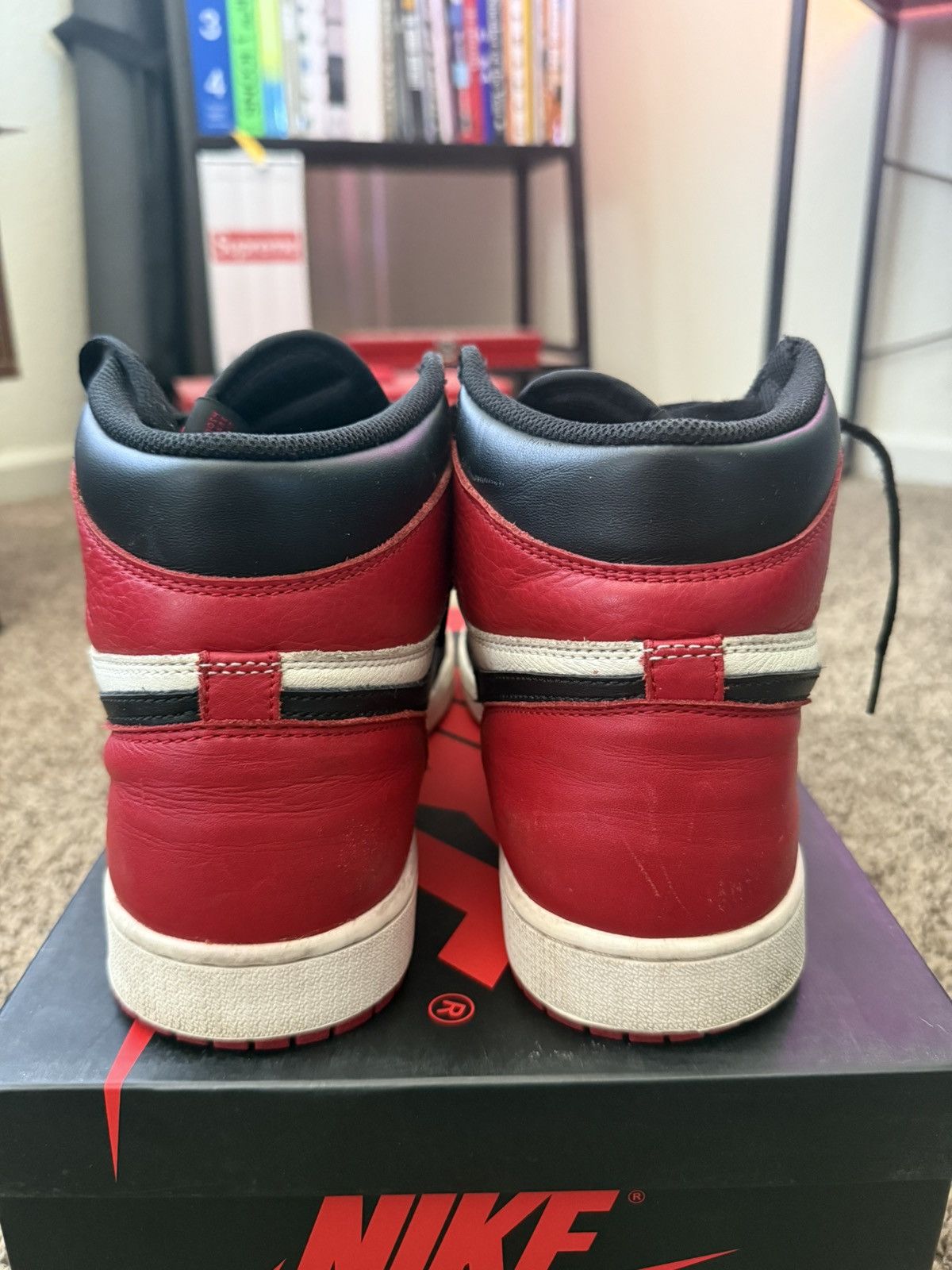 Jordan Brand 2018 Jordan 1 Bred Toe Size 13 Size US 13 / EU 46 - 5 Thumbnail