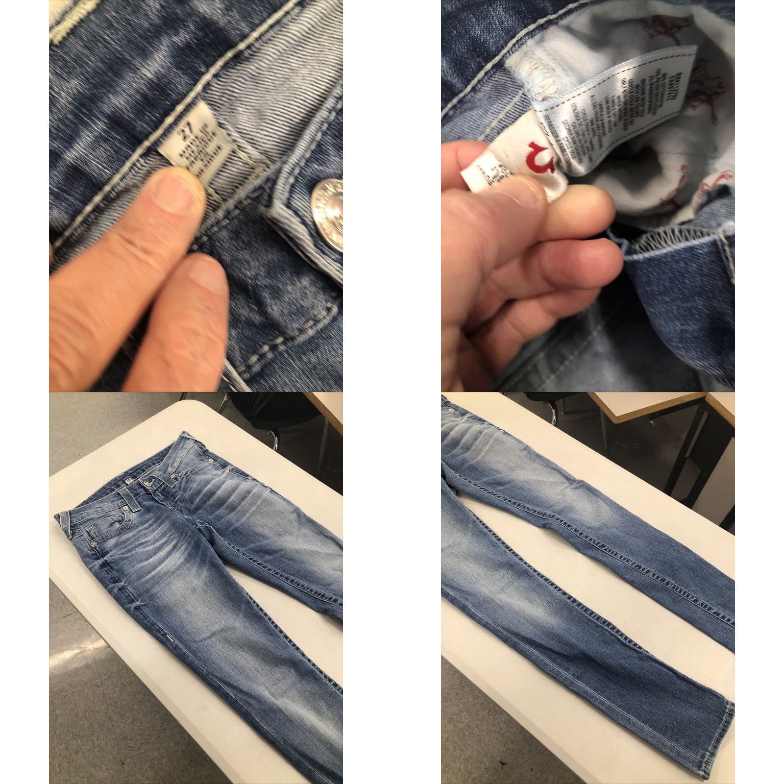 True Religion VINTAGE? No — True Religion Jeans Slim Skinny Denim Blue 30x33 Women’s 7.5" Rise 5" Leg Opening Cotton Blend Stretch Zip Button Zipper 5-Pocket Size 27" / US 4 / IT 40 - 8 Thumbnail