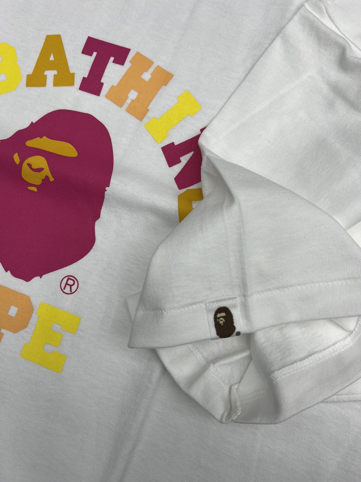 Bape Bape College Colors T-Shirt (3XL) Size US XXL / EU 58 / 5 - 3 Thumbnail