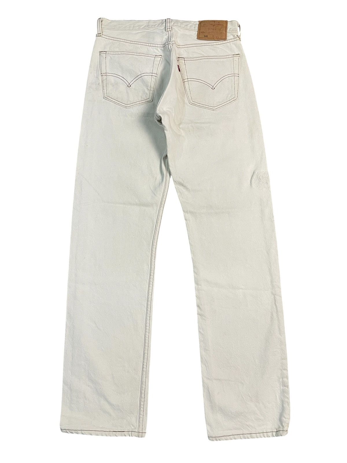 Levi's Vintage 90s Levis 501 white Jeans Size US 30 / EU 46 - 2 Thumbnail