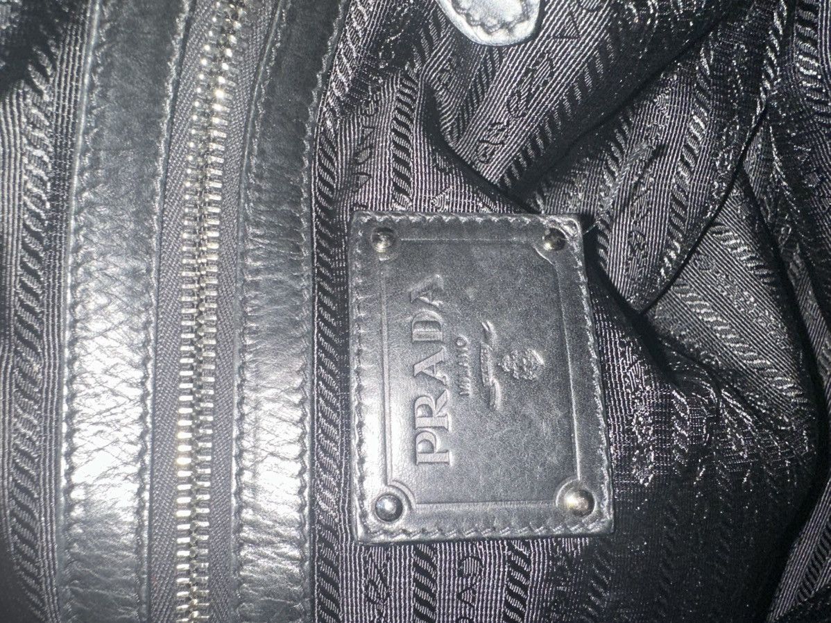 Prada Vintage Leather Prada HandleBag Size ONE SIZE - 6 Thumbnail