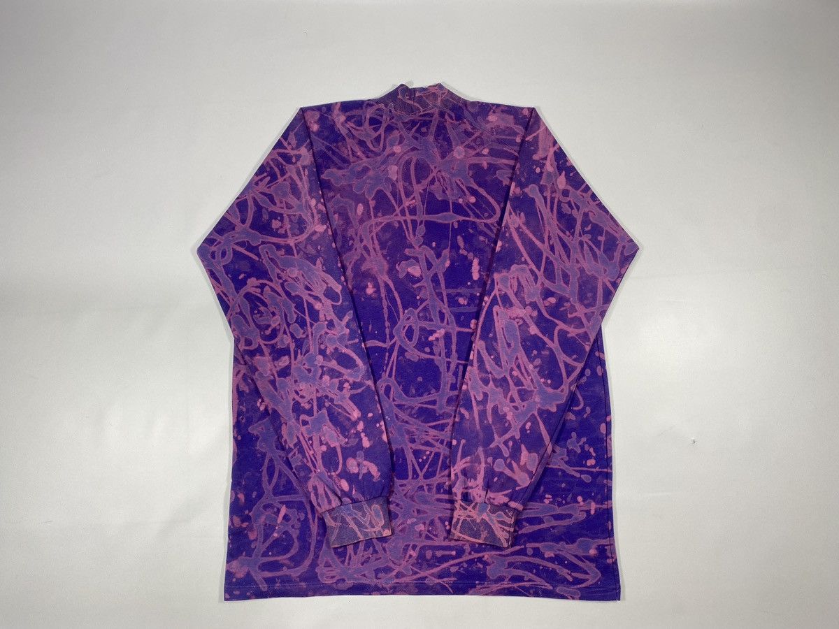 Asics 🔥LASTDROP🔥 Vintage 90s Asics Acid Dyed Mock Neck Sweatshirt Size US XL / EU 56 / 4 - 15 Thumbnail