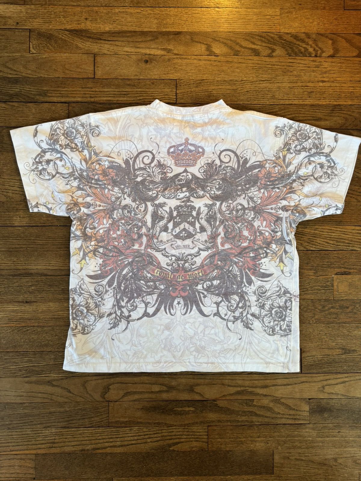 Vintage Vintage Y2K Ed Hardy Style T Shirt Rhinestone Studded Size US XL / EU 56 / 4 - 4 Thumbnail