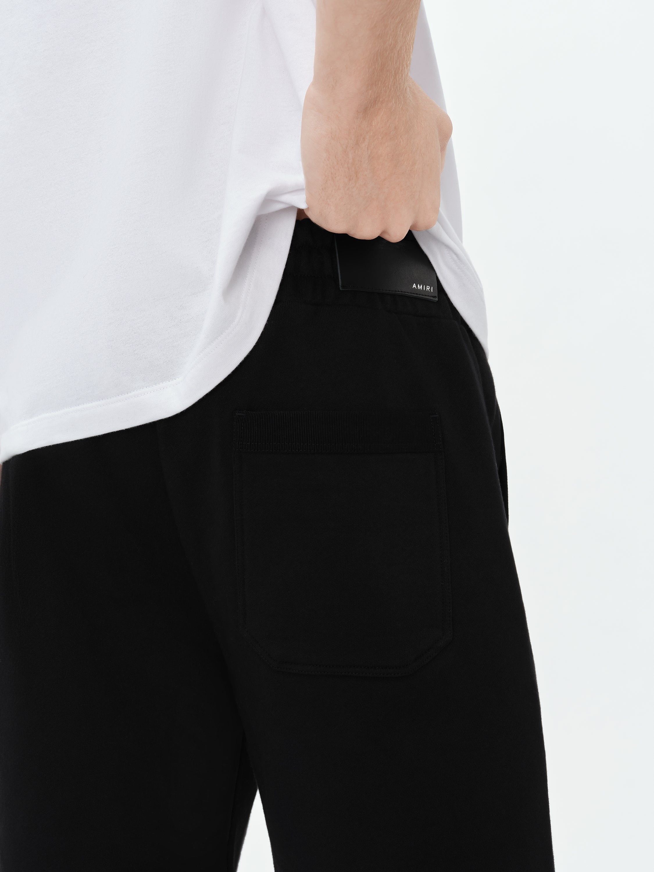 Amiri o1s1wg110425 Ma Watercolor Bar Sweatshort in Black Size US 32 / EU 48 - 6 Thumbnail