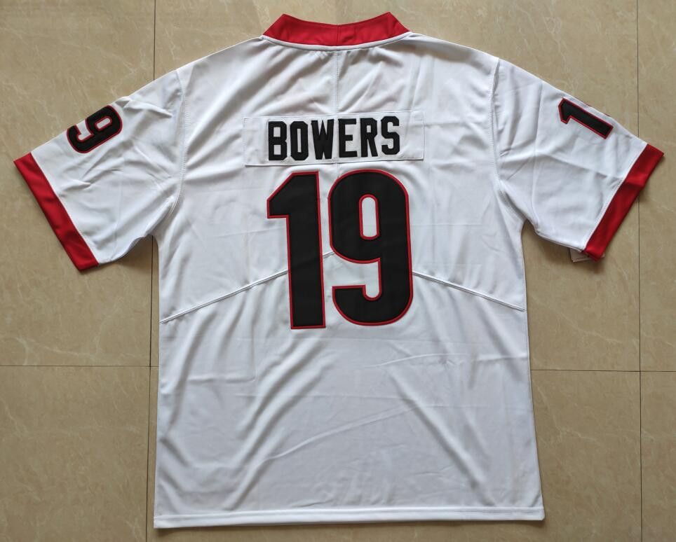 Other Men's Brock Bowers #19 Georgia Bulldogs White Jersey Size US S / EU 44-46 / 1 - 1 Thumbnail