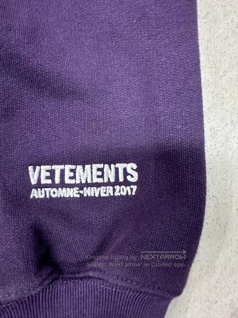 Vetements Vetements Forward Cut Purple Hoodie Size US L / EU 52-54 / 3 - 4 Thumbnail