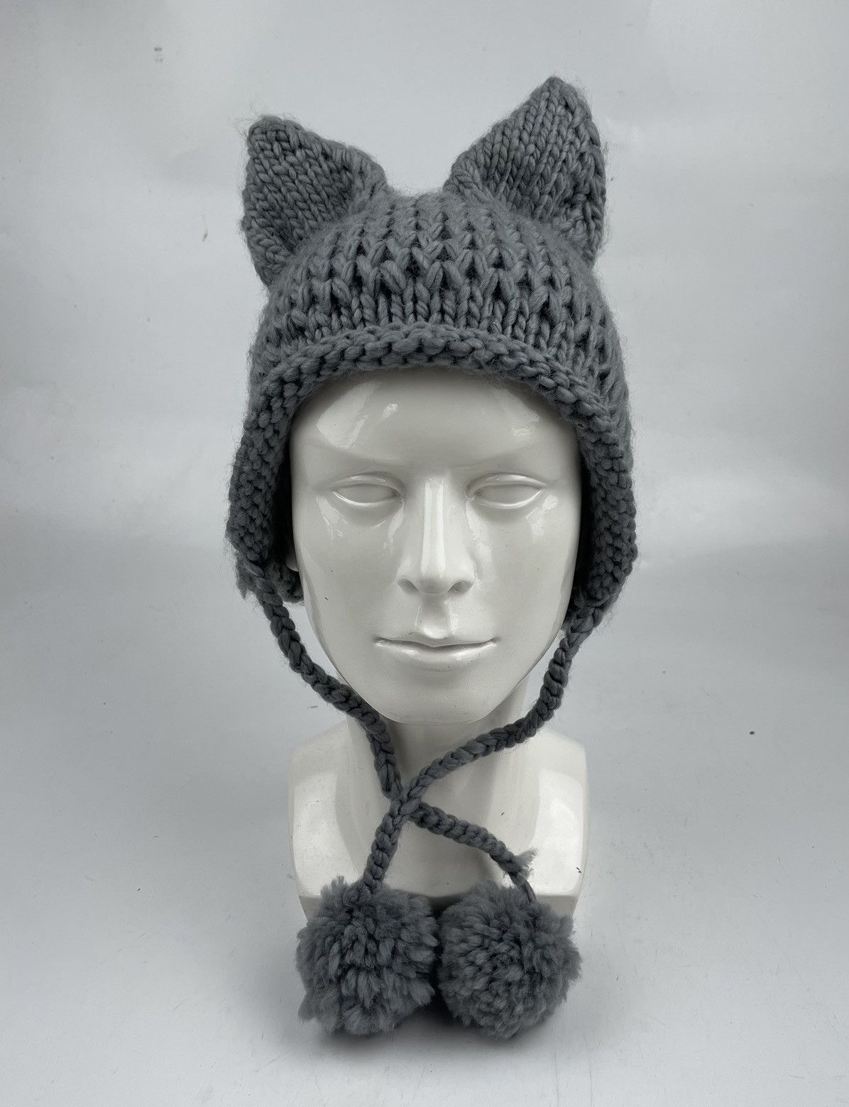 Japanese Brand bunny style beanie hat winter hat tc26 Size ONE SIZE - 2 Thumbnail