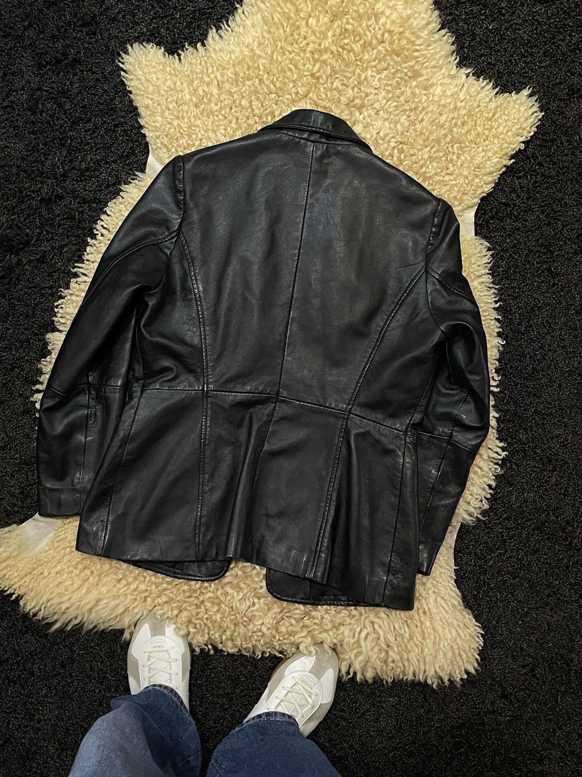 Gypsy Vintage Archive Gipsy leather coat blazer Jacket YK2 Size L / US 10 / IT 46 - 10 Thumbnail