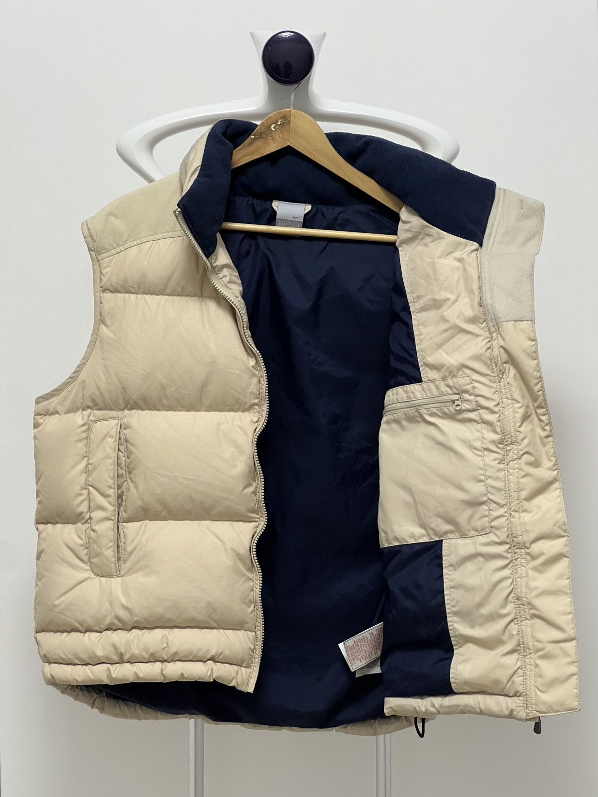 Nike × Vintage Vintage Nike Y2K Puffer Vest w/ Hood Size US M / EU 48-50 / 2 - 9 Thumbnail
