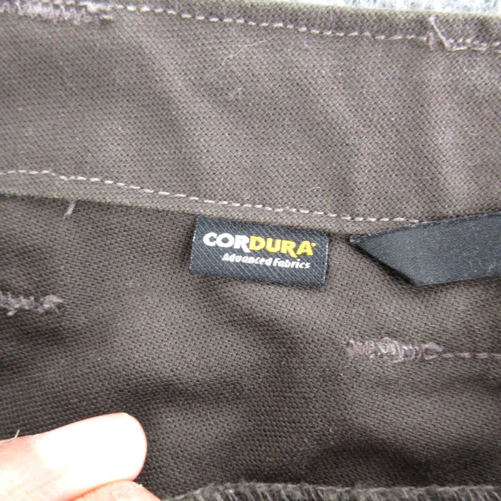Vintage 1620 Mens Work Pants 36x28 Brown Cordura Canvas Stretch Relaxed Made USA Chino Straight Front 5-Pocket Pockets Logo XS? Size US 36 / EU 52 - 5 Thumbnail