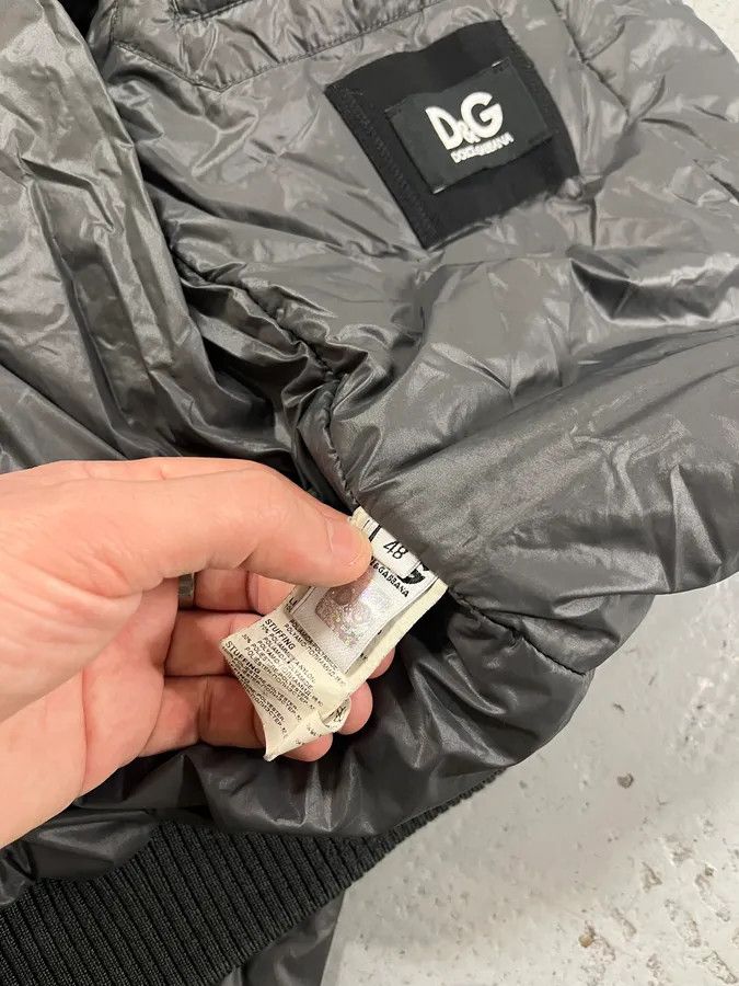 Dolce & Gabbana 2000s Dolce & Gabbana Grey Puffer Bomber Jacket Size US S / EU 44-46 / 1 - 11 Thumbnail