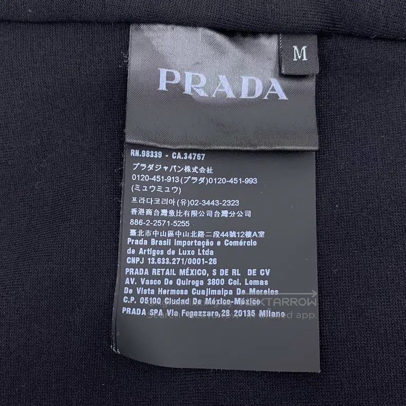 Prada Prada Black triangle logo cotton hooded zipper long jacket Size US M / EU 48-50 / 2 - 7 Thumbnail