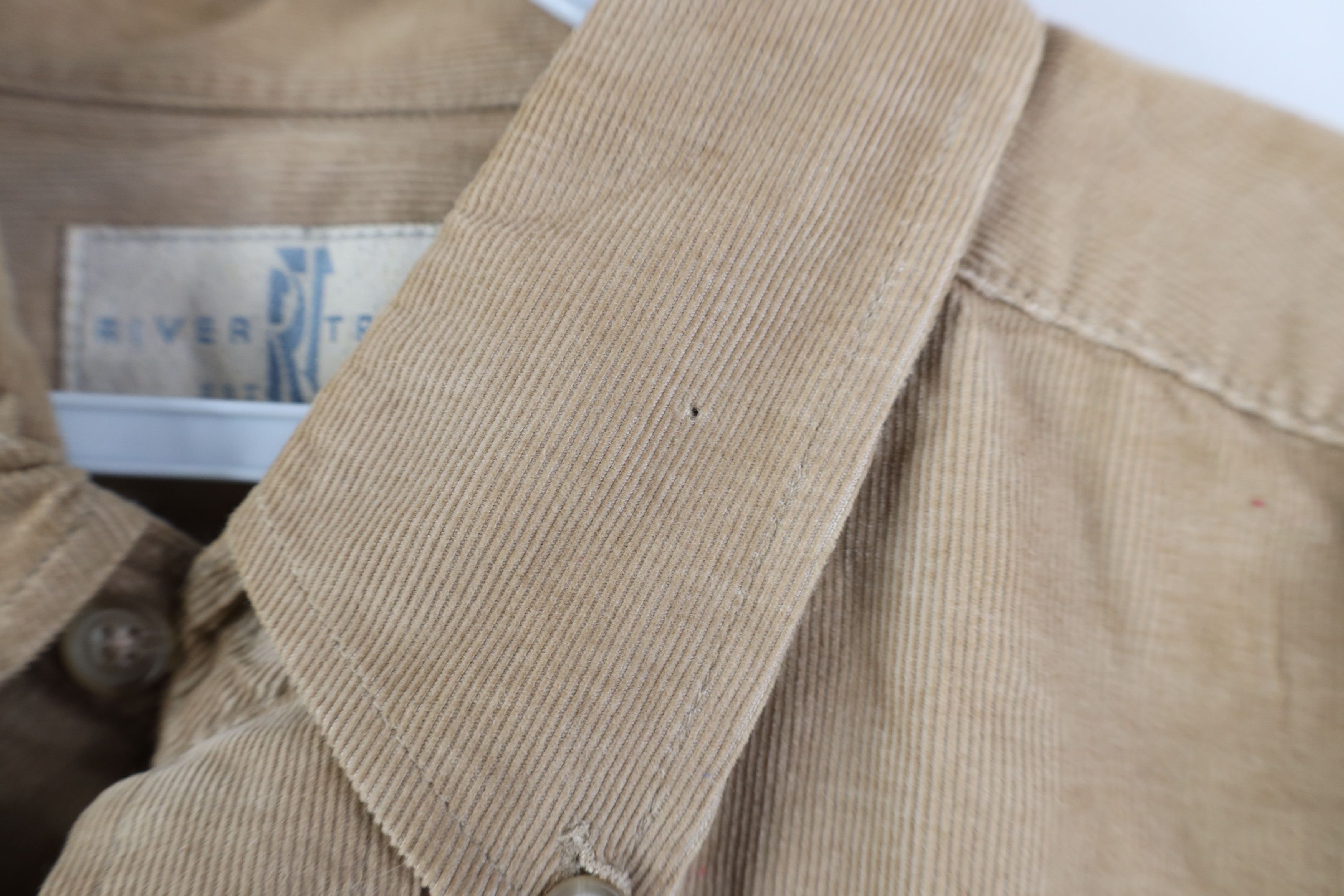 Vintage Vintage 90s Streetwear Collared Button Down Shirt Tan Size US M / EU 48-50 / 2 - 4 Thumbnail