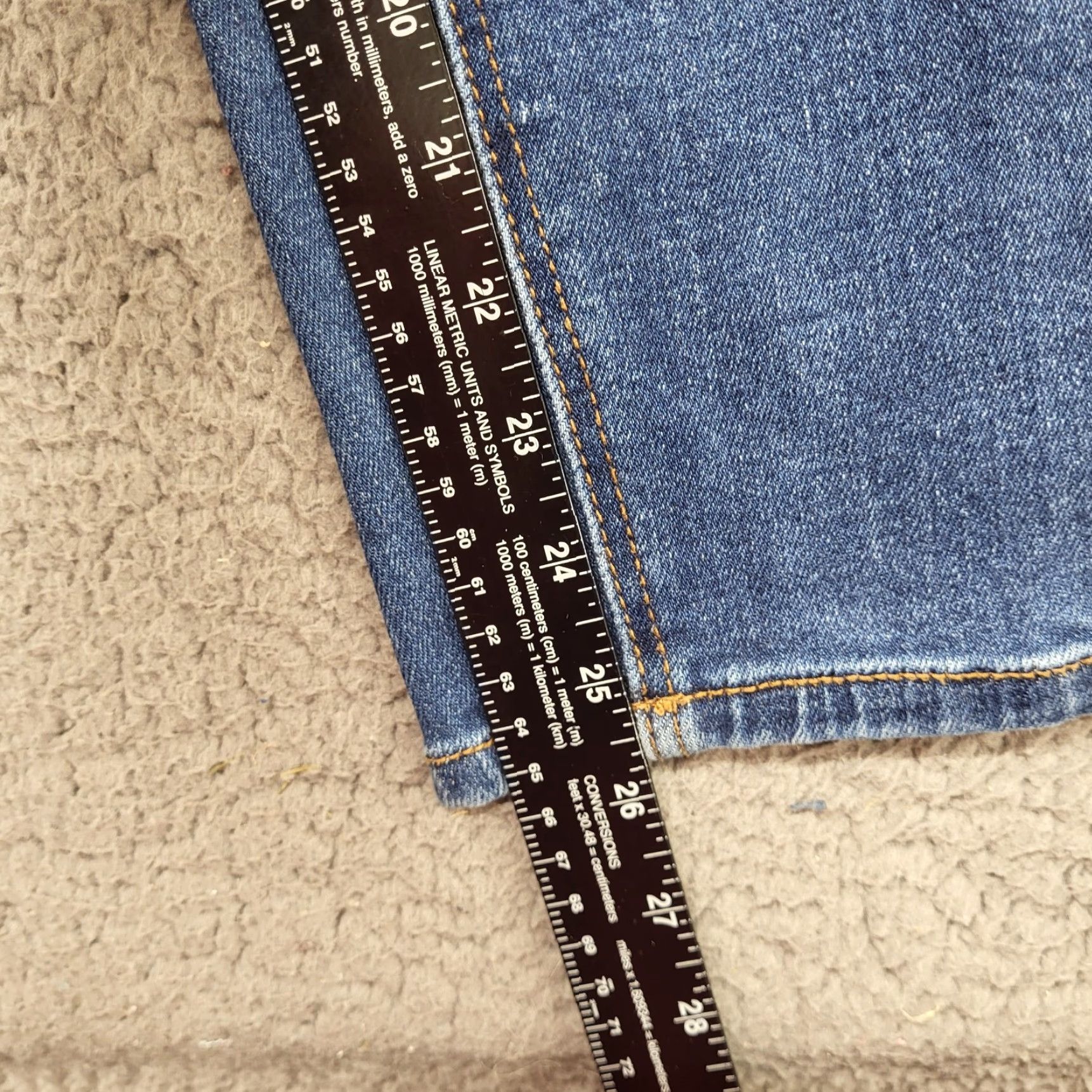 Vintage Wax Jeans Butt I Love You Women's Size 16 Medium Wash Distressed Whiskered Jeans Size 38" / US 16 / IT 52 - 5 Thumbnail