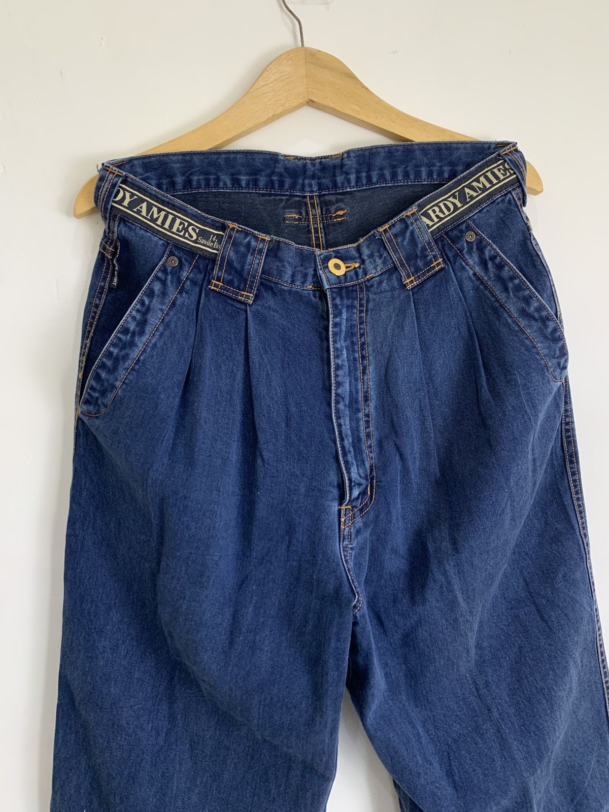 Hardy Amies HARDY AMIES JEANS PANT EMBROIDERY POCKET Size US 31 - 3 Thumbnail