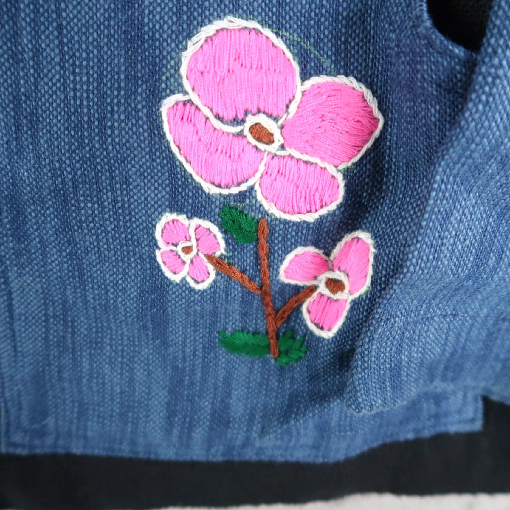 Vintage Handmade Cardigan Women One Size Black Hand Embroidered From Thailand Size ONE SIZE - 5 Thumbnail