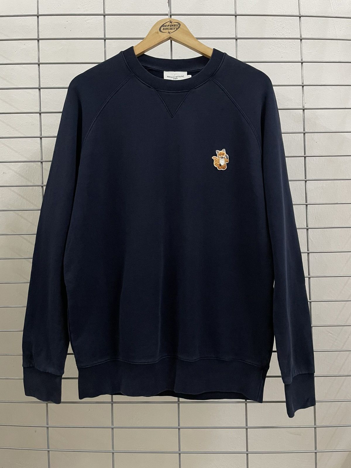 Maison Kitsune All Right Fox Patch Sweatshirt