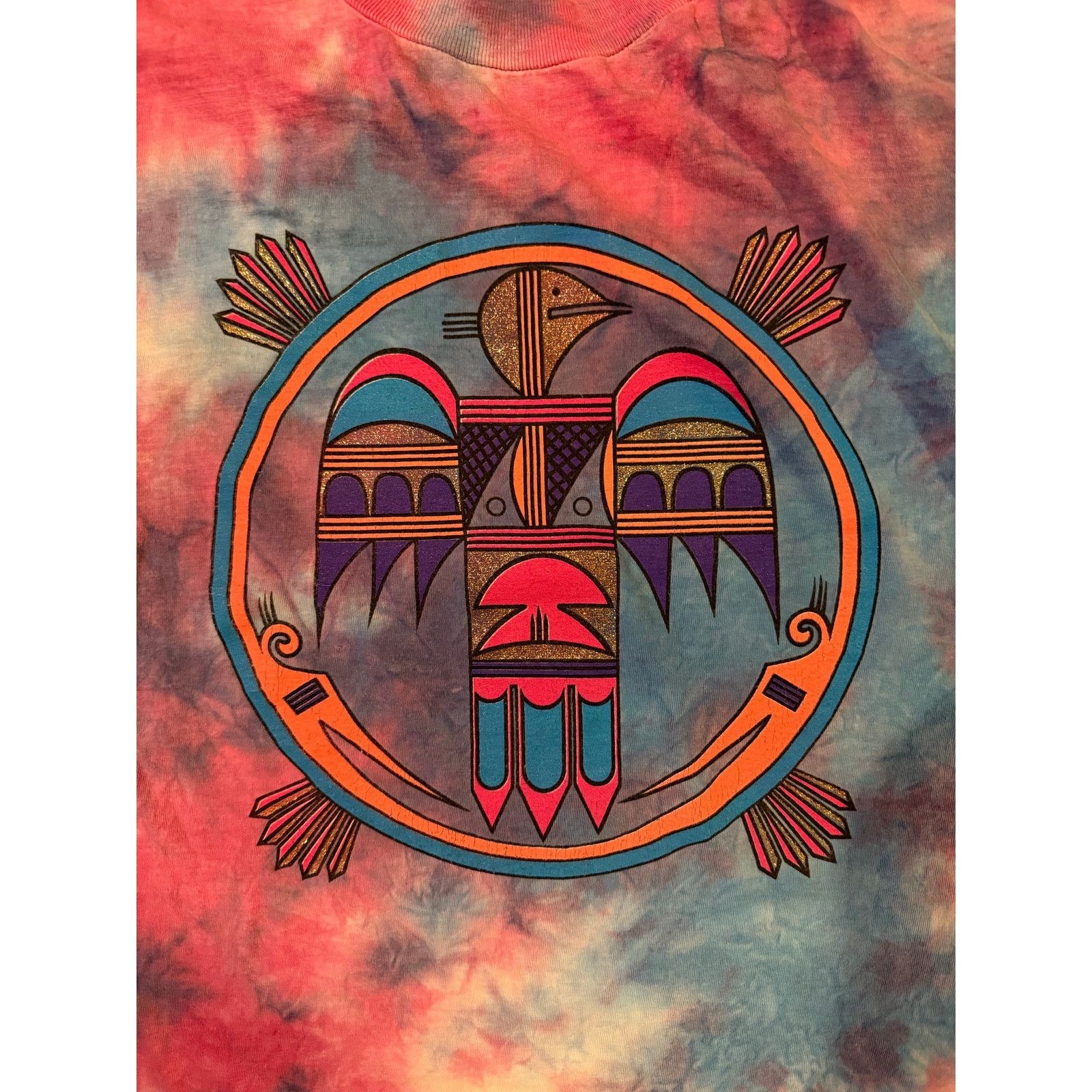 Other 80s Tie dye Native American design Size US L / EU 52-54 / 3 - 4 Thumbnail
