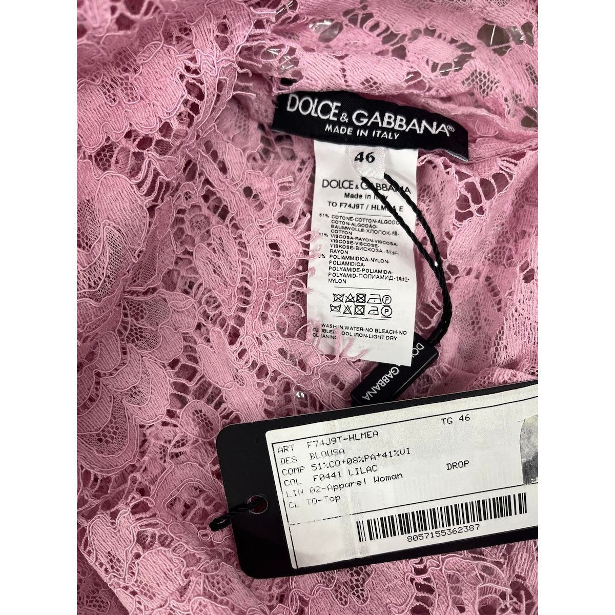 Dolce & Gabbana Dolce & Gabbana Pink Lace Sleeveless Tank Top Blouse IT46 XL Size M / US 6-8 / IT 42-44 - 7 Thumbnail