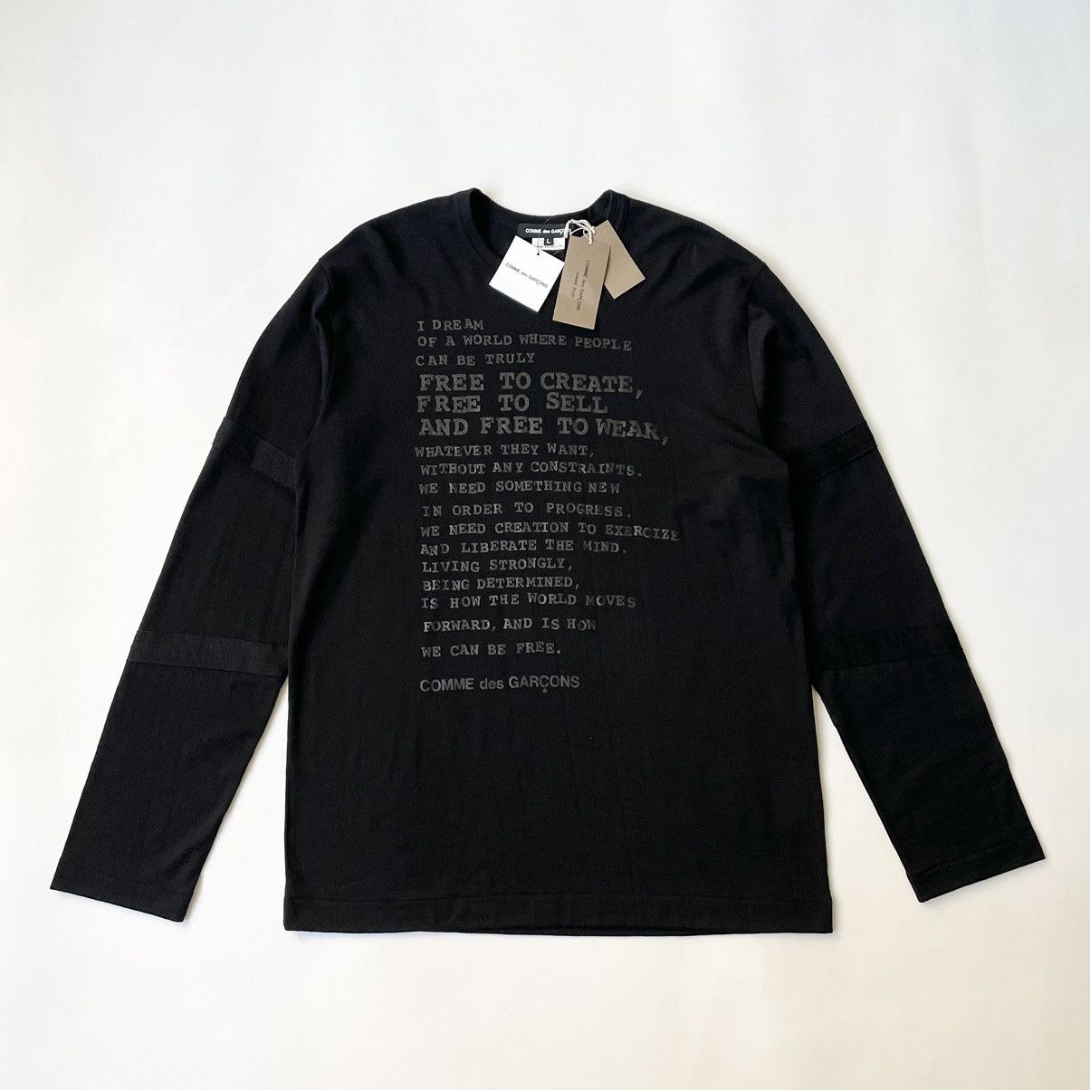 Comme des Garcons A/W 11 Black Wool ‘Poem’ Sweater Size US M / EU 48-50 / 2 - 15 Thumbnail